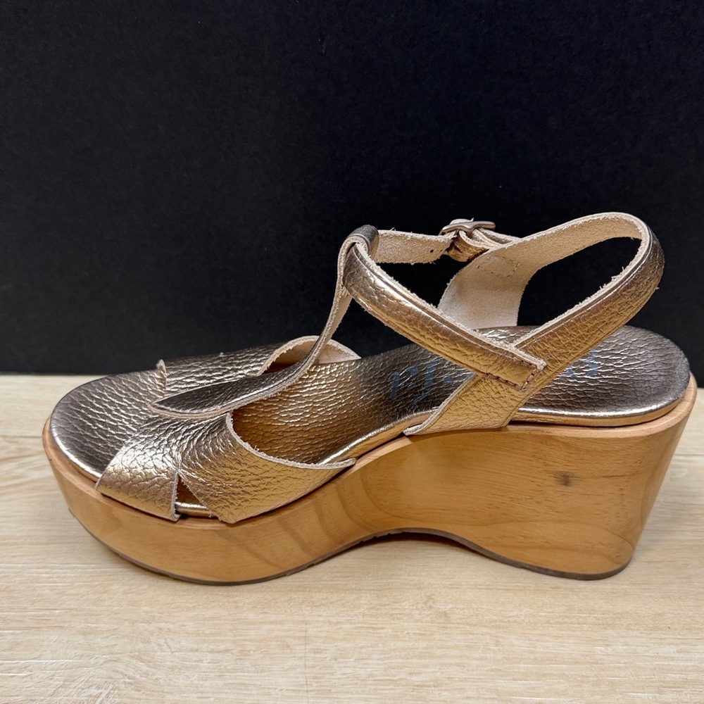 Pedro Garcia Natural Domiel Platform Wedge, SIZE 8 1/2 US - Picture 8 of 11